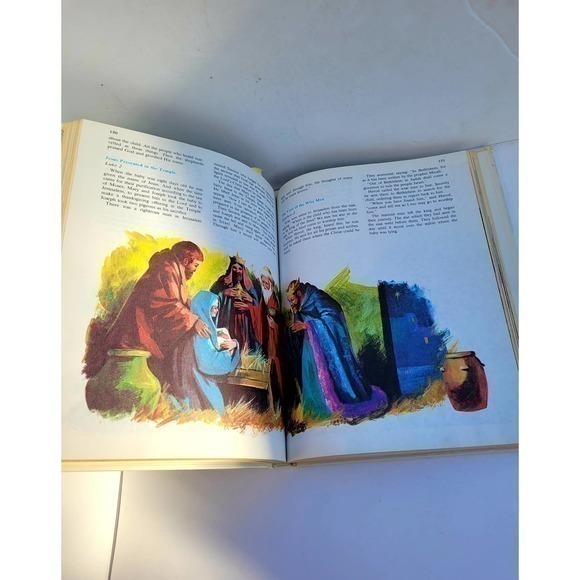 Vintage New Illustrated Bible for Children Adapted by Elenor R. Hirsh Book‎ - Picture 6 of 11